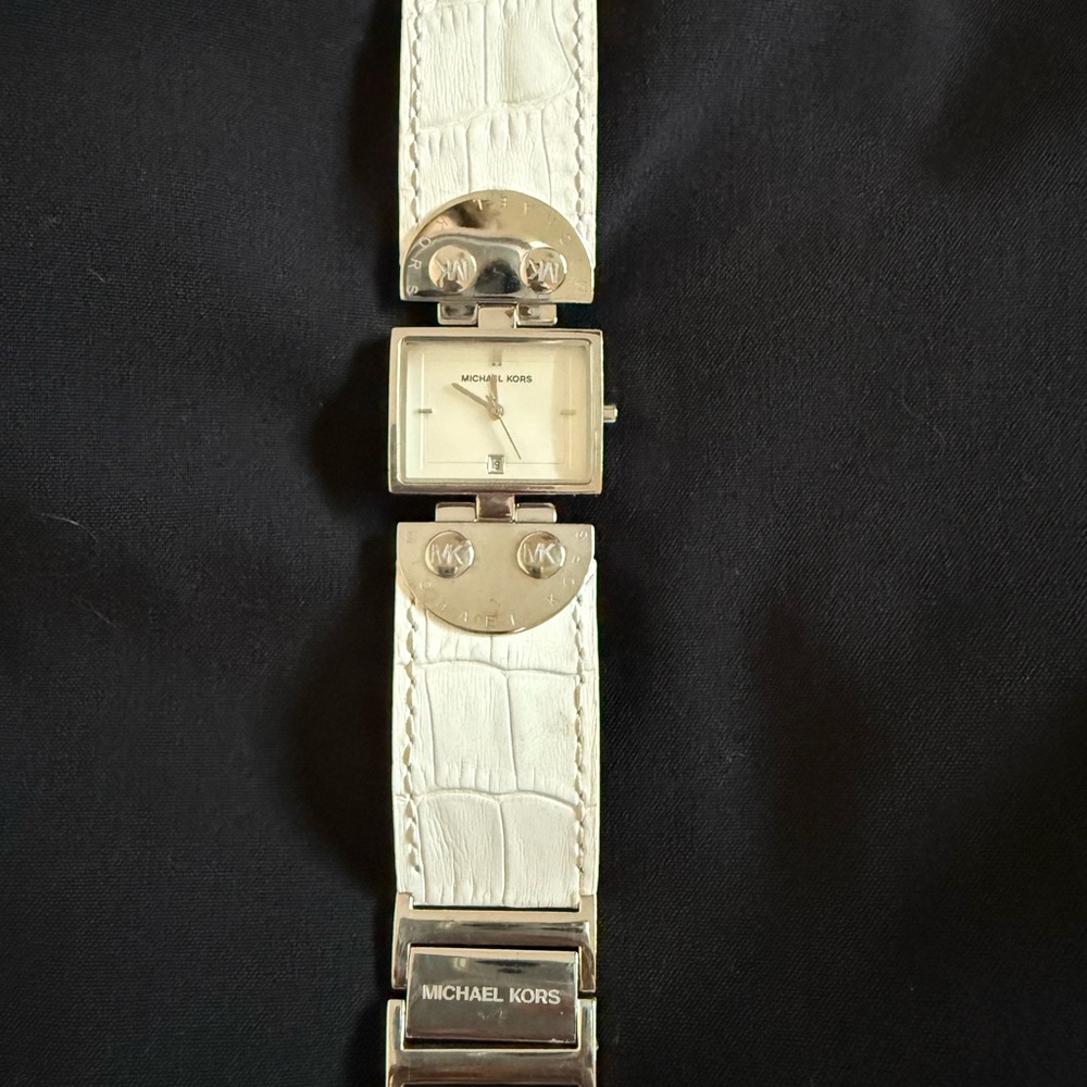 Michael Kors Ivory and Metallic Watch